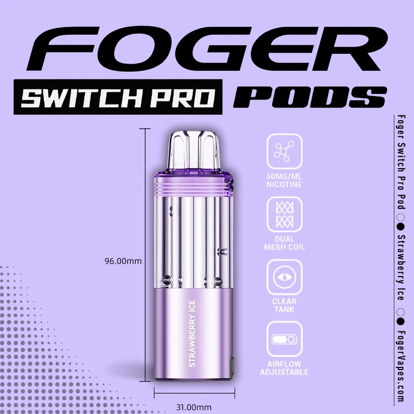 Strawberry Ice Foger Switch Pro Pod 30K Puffs