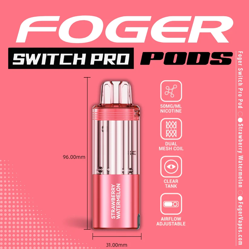 Strawberry Watermelon Foger Switch Pro Pod 30K Puffs